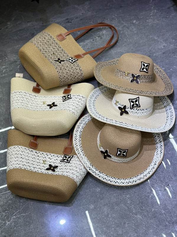 LV beach bag hat dx03